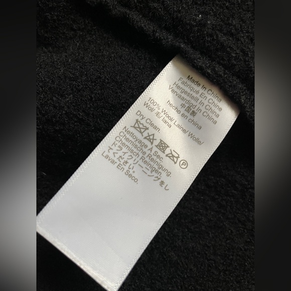 J. Crew Elegant Black Boiled Wool Coat - Picture 4 of 5